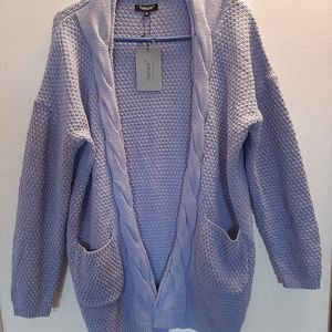 TRALEUBIE WOMEN'S OPEN FRONT LONG SLEEVE boho. boyfriend knit cardigan sweater.
